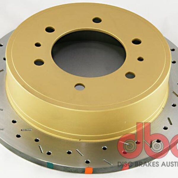 DBA 06-10 Hummer H3 Rear 4000 Series Drilled & Slotted Rotor