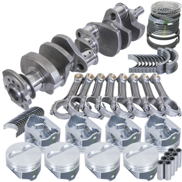 Eagle Chevy 350 2 Pc Seal Balanced Rotating Assembly 3.75in Crank 5.700in I-Beam Rod 4.060in Piston