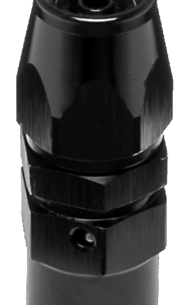 Vibrant -3AN Straight High Flow Hose End Fitting for PTFE Lined Flex Hose - Aluminum