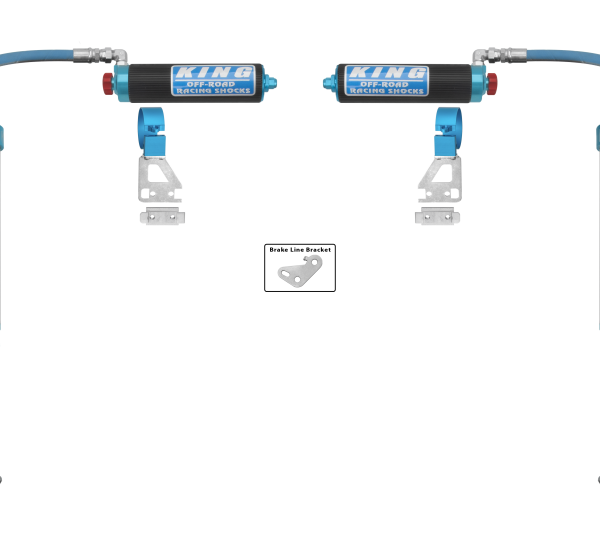 King Shocks 2024+ Toyota Tacoma 2.5 Dia Remote Reservoir Shock w/Adjuster (Pair) - Rear