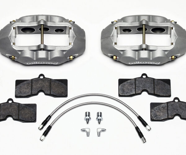 Wilwood D8-6 Front Caliper Kit Clear Corvette C2 / C3 65-82