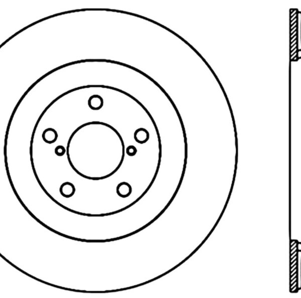 Stoptech 02-10 WRX Front CRYO-STOP Rotor