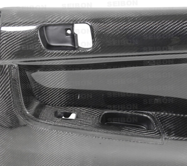 Seibon 08-12 Mitsubishi Evo Carbon Fiber Rear Door Panels