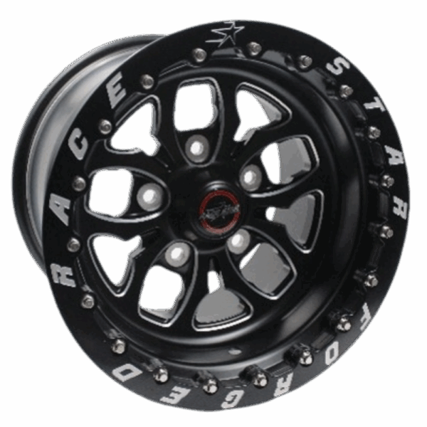 Race Star 64 Pro Forged Wicked 15x11 Lug Mount Black Anodized/Machined 5x135BC 6.50BS