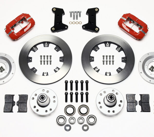 Wilwood Forged Dynalite Front Kit 12.19in Red 74-80 Pinto/Mustang II Disc Spindle only