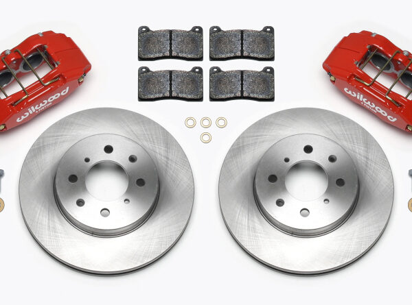 Wilwood DPHA Front Caliper & Rotor Kit Red Honda / Acura w/ 262mm OE Rotor