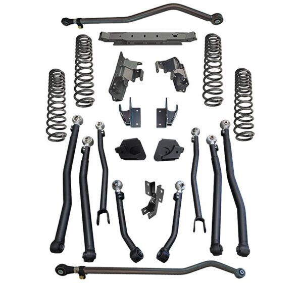 Superlift 18-23 Jeep Wrangler Unlimited 4in JLU Long Arm Kit - Shadow Shocks