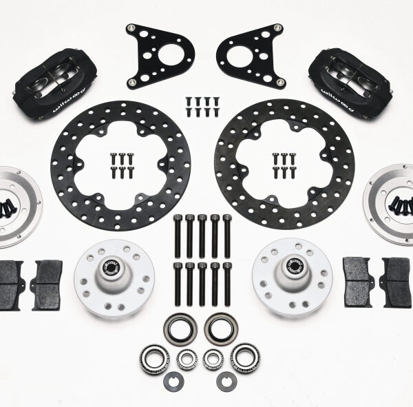 Wilwood Forged Dynalite Front Drag Kit Drilled Rotor Art Morrison Strut