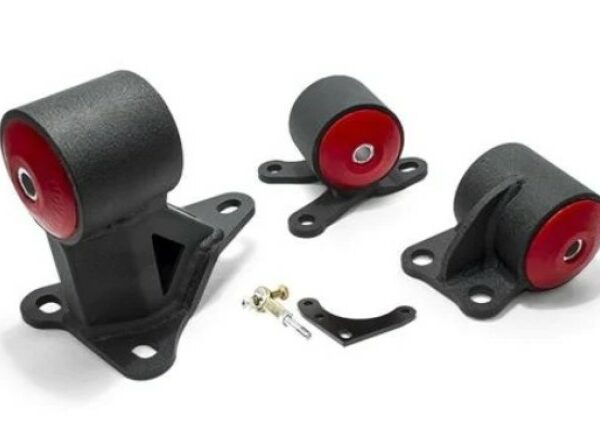 Innovative 92-95 Civic B/D Series Black Steel Mounts 95A Bushings (Auto to Manual Cable 2 Bolt)