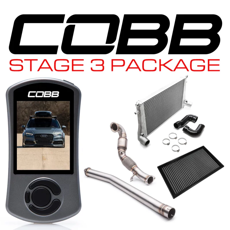 COBB AUDI STAGE 3 POWER PACKAGE WITH S TRONIC FLASHING A3 QUATTRO (8V) 2015-2020