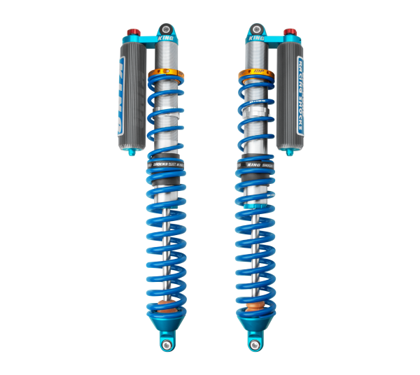 King 2024 Maverick R Front 2.5in Internal Bypass Piggyback Coilover w/Finned Res. w/Adj. Req Cutting