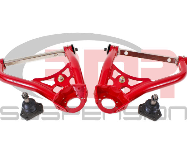 BMR 67-69 1st Gen F-Body Pro-Touring Upper A-Arms w/ Tall Ball Joint (Delrin) - Red