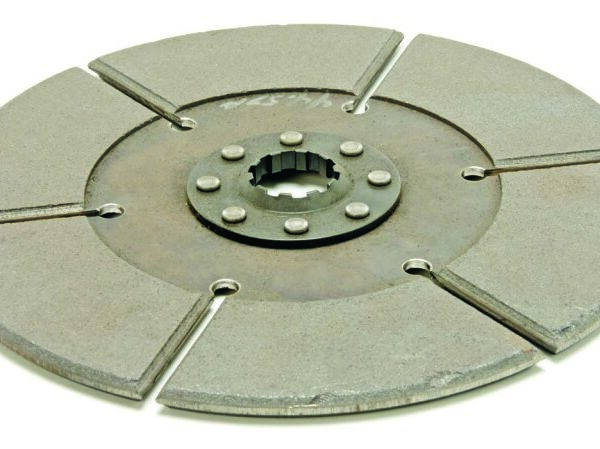 McLeod Disc Sintered Iron Lcf 8inX1-1/8X26 Spline Sld Hub 8 Riv .330 Thick