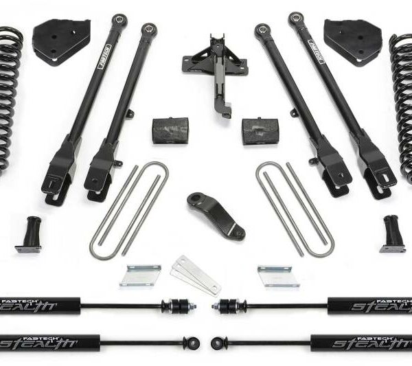 Fabtech 17-21 Ford F250/F350 4WD Diesel 4in 4Link Sys w/Coils & Stealth