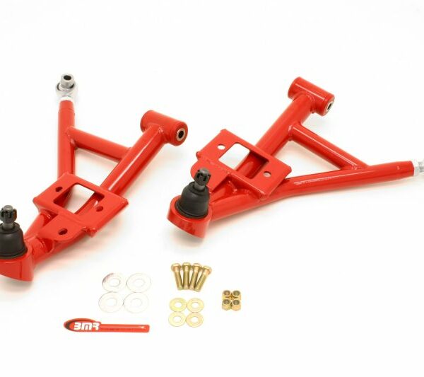 BMR 93-02 F-Body Adj. Lower A-Arms Poly/Rod End Combo - Red