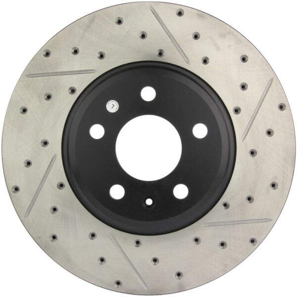 StopTech Power Slot 09-10 Audi A4/A4 Quattro / 08-10 A5 / 10 S4 Front Left Drilled & Slotted Rotor