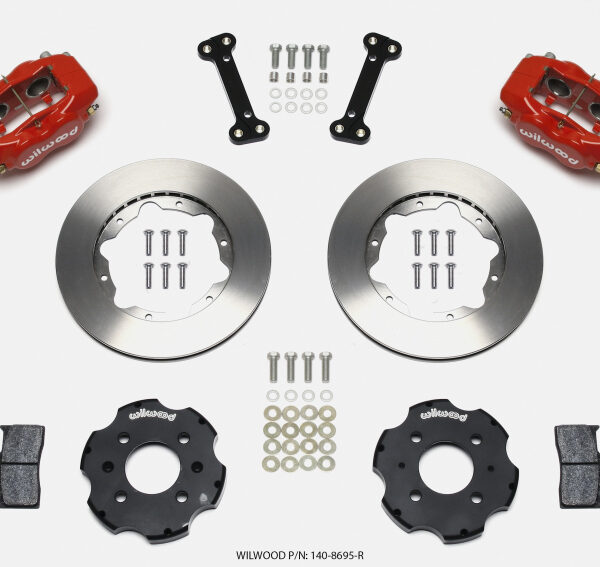 Wilwood Forged Dynalite Front Hat Kit 11.00in Red Integra/Civic w/Fac.240mm Rtr