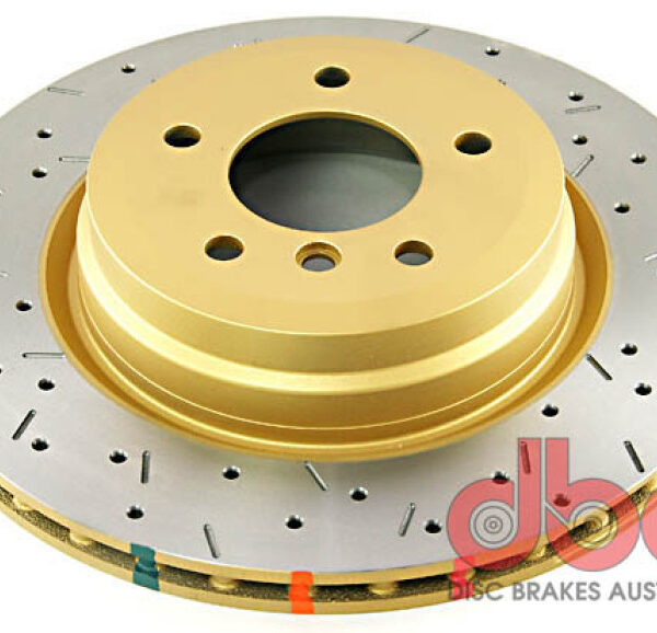 DBA 06+ BMW 335d/335i E90/91/92 Rear Drilled & Slotted 4000 Series Rotor