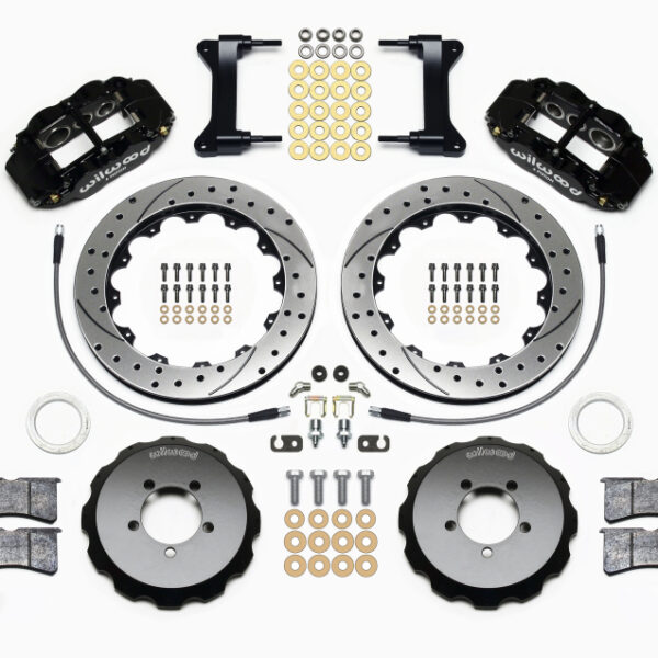 Wilwood Narrow Superlite 6R Front Hat Kit 13.06in Drilled 1999-2012 Subaru WRX w/Lines