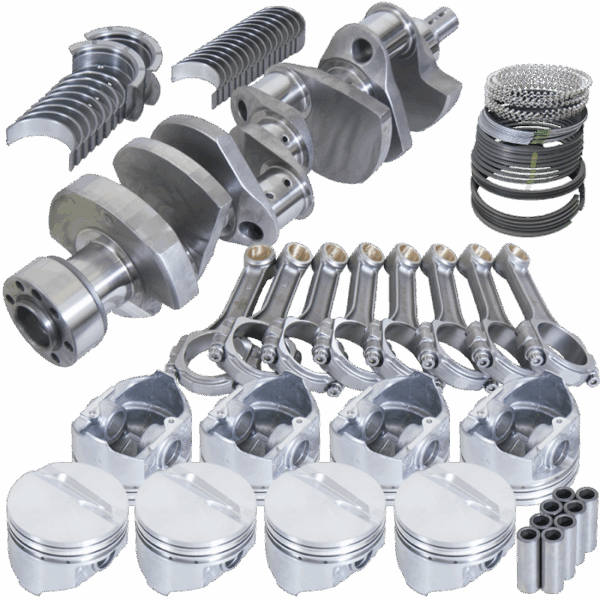 Eagle Chevy Small Block 1 Piece Rear Seal 383ci  Rotating Assembly w/ .030 Bore 153 Tooth Flex Plate