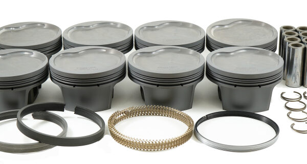 Mahle MS Piston Set Ford 533ci 4.44in Bore 4.3in Stroke 6.8in Rod 0.990 Pin -5.6cc 12.4CR - Set of 8