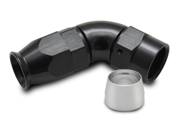 Vibrant 60 Degree High Flow Hose End Fitting for PTFE Lined Hose -12AN