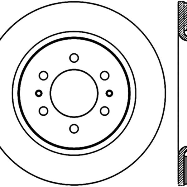 StopTech Slotted Sport Brake Cryo Rotor 07-12 Ford Expediton