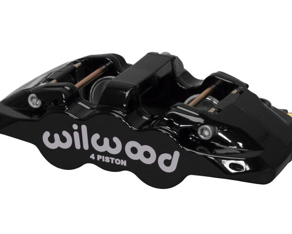 Wilwood Caliper-Aero4-L/H - Black 1.62/1.38in Pistons 1.25in Disc