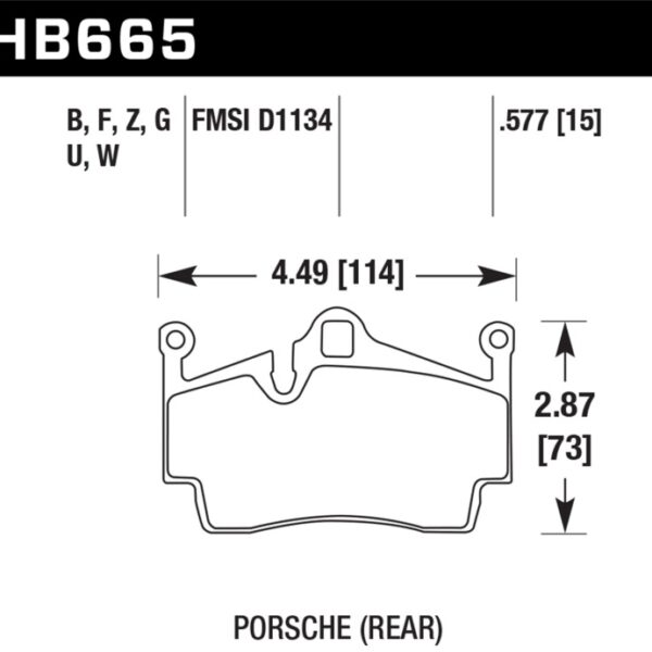 Hawk DTC-80 08-12 Porsche Cayman Rear Race Brake Pads