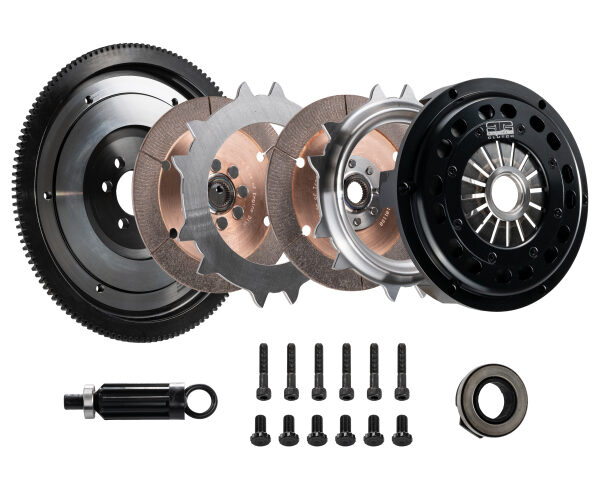 DKM Clutch 06-09 BMW 135i 215mm Ceramic Twin Disc MRX Clutch Kit w/Flywheel (850 ft/lbs Torque)
