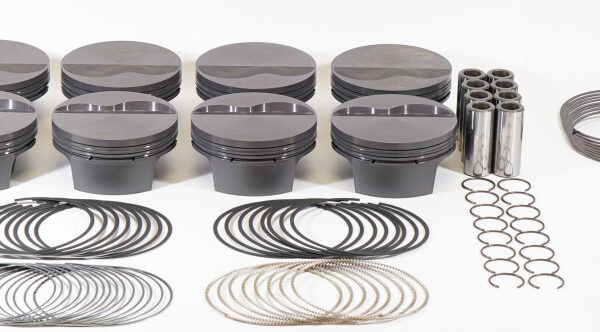 Mahle MS Piston Set Ford 364cid 4.125 1.090RCH 3.400stk 5.400rod .927pin -6.5cc 423g 10.4CR Set of 8