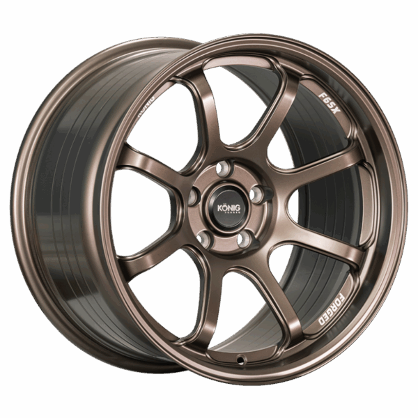 Konig Forged F6SX 18x8.5A 5x114.3 ET35 Race Bronze Wheel (Knurled Bead)