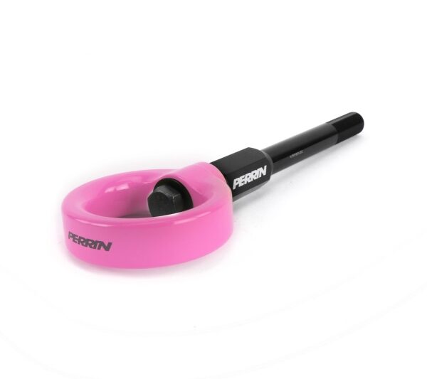 Perrin 02-07 Subaru WRX/STI Tow Hook Kit (Front) - Hyper Pink