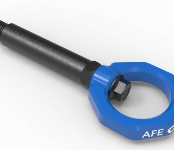 aFe Control Rear Tow Hook Blue BMW F-Chassis 2/3/4/M