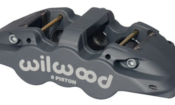 Wilwood Caliper-Aero6-L/H - Black Anodize (.80 Thk Pad) 1.62/1.12/1.12in Pistons 1.25in Disc