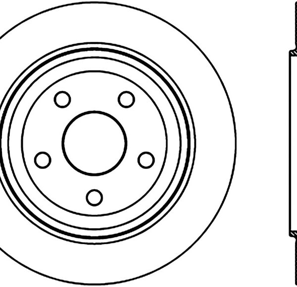 StopTech Slotted Sport Brake Rotor 11-17 Jeep Grand Cherokee (Excludes SRT8)