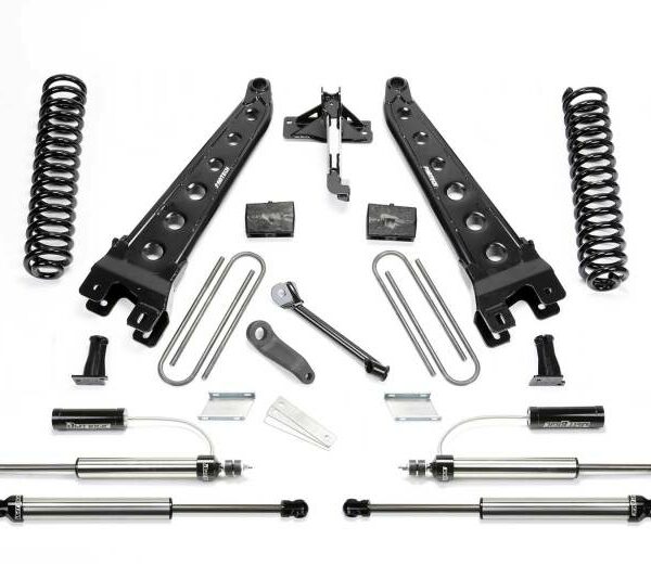 Fabtech 17-21 Ford F250/350 4WD Diesel 4in Rad Arm Sys w/Coils & 2.25 Dl Resi Frt & Dl Rr Shks