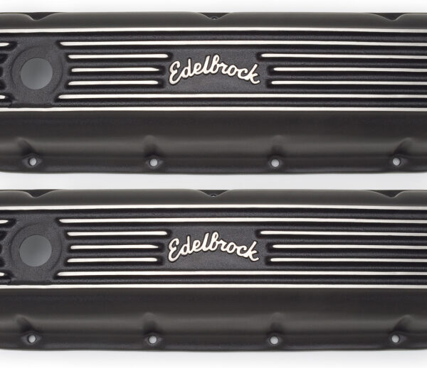 Edelbrock Valve Cover Classic Series Chevrolet 1965 and Later 396-502 V8 Black