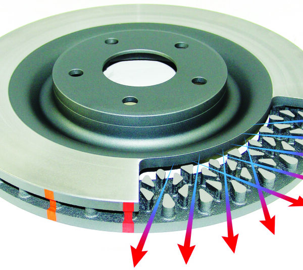 DBA 09-13 Infiniti FX50 (S51 Model) Rear Slotted Street Series Rotor