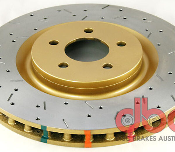 DBA 05-10 Mustang GT V8 Shelby Edition Front Drilled & Slotted 4000 Series Rotor