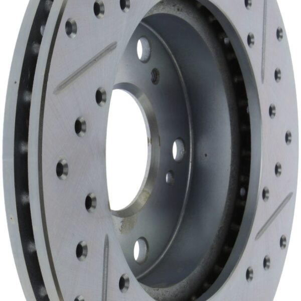 StopTech Select Sport 06-11 Honda Civic DX/EX/LX Slotted and Drilled Right Front Rotor