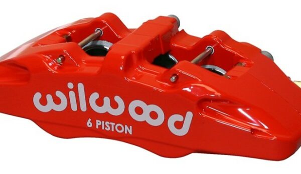 Wilwood Caliper-Forged Dynapro 6 5.25in Mount-Red-L/H 1.62/1.12/1.12in Pistons 1.10in Disc
