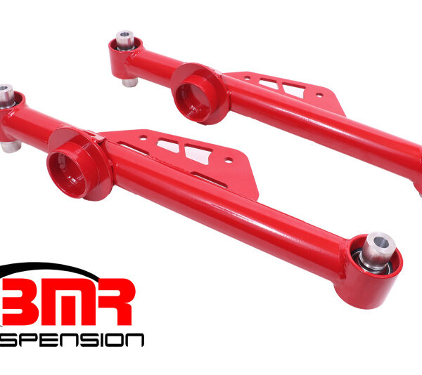 BMR 79-98 Fox Mustang Non-Adj. Lower Control Arms w/ Spherical Bearings - Red