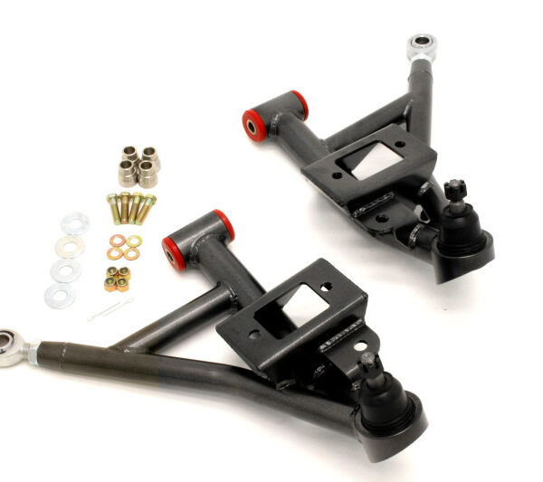 BMR 93-02 F-Body Adj. Lower A-Arms Poly/Rod End Combo - Black Hammertone