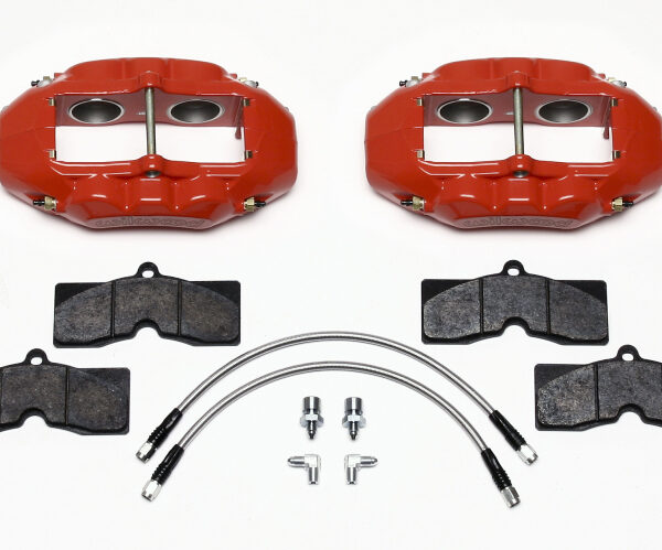 Wilwood D8-4 Front Caliper Kit Red Corvette C2 / C3 65-82