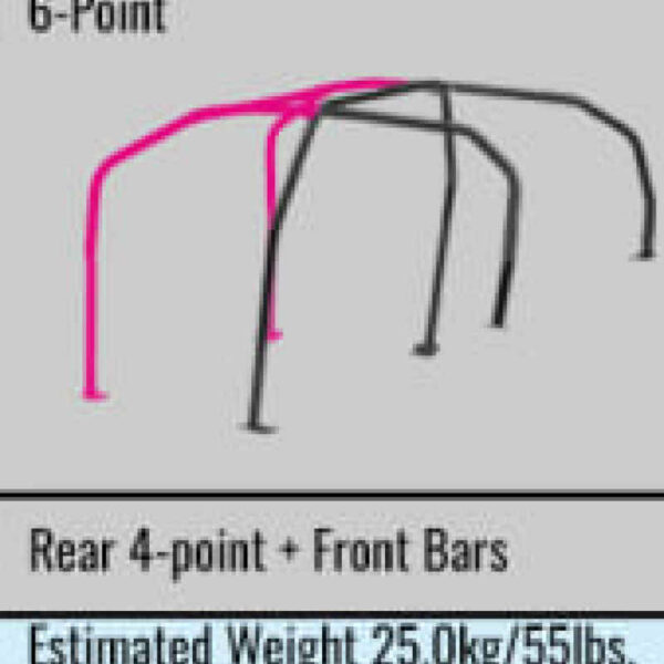 Cusco SFTY21 4/5-Pssgr 6-PT BLK DASH-THROUGH Roll Cage Subaru STi GVB 11-14 (S/O/No Cancel)