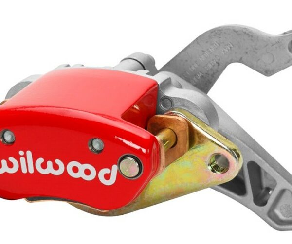Wilwood Caliper-MC4 Mechanical-L/H - Red w/ Logo 1.19in Piston .81in Disc