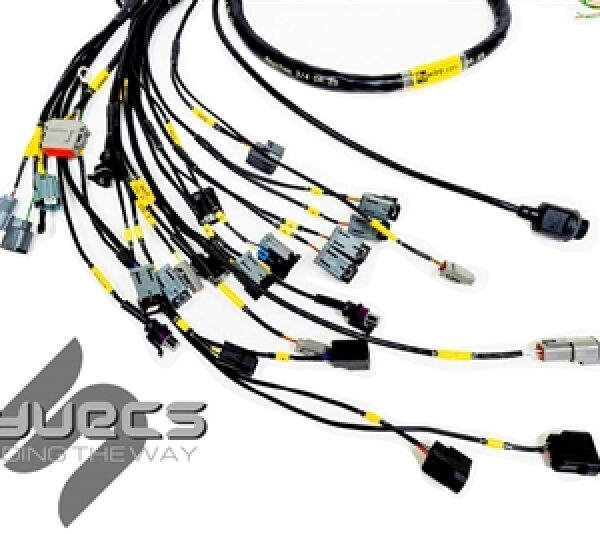 Rywire Honda K-Series (w/Syvecs S7 ECU) Eng Harness w/OBD2 Alt/EV14 Inj/AEM IAT & MAP (Adapter Req)