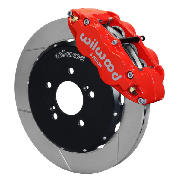 Wilwood Narrow Superlite 6R Front Hat Kit 12.88in Red Honda S2000