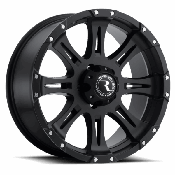 Raceline 981 Raptor 16x8in / 8x165.1 BP / 0mm Offset / 130.81mm Bore - Satin Black Wheel